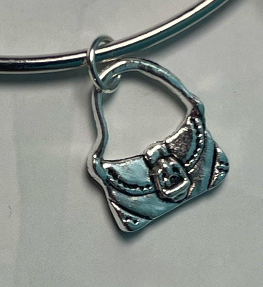 JackieShauna Silver Yellow Jackets Bangle