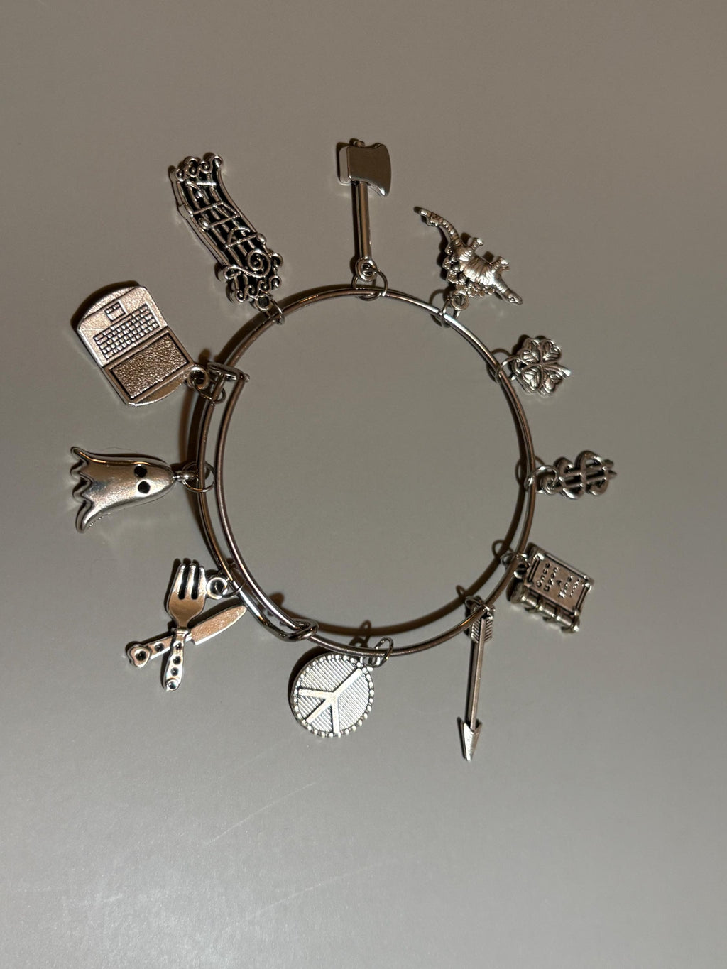 Ghosts themed charm bracelet