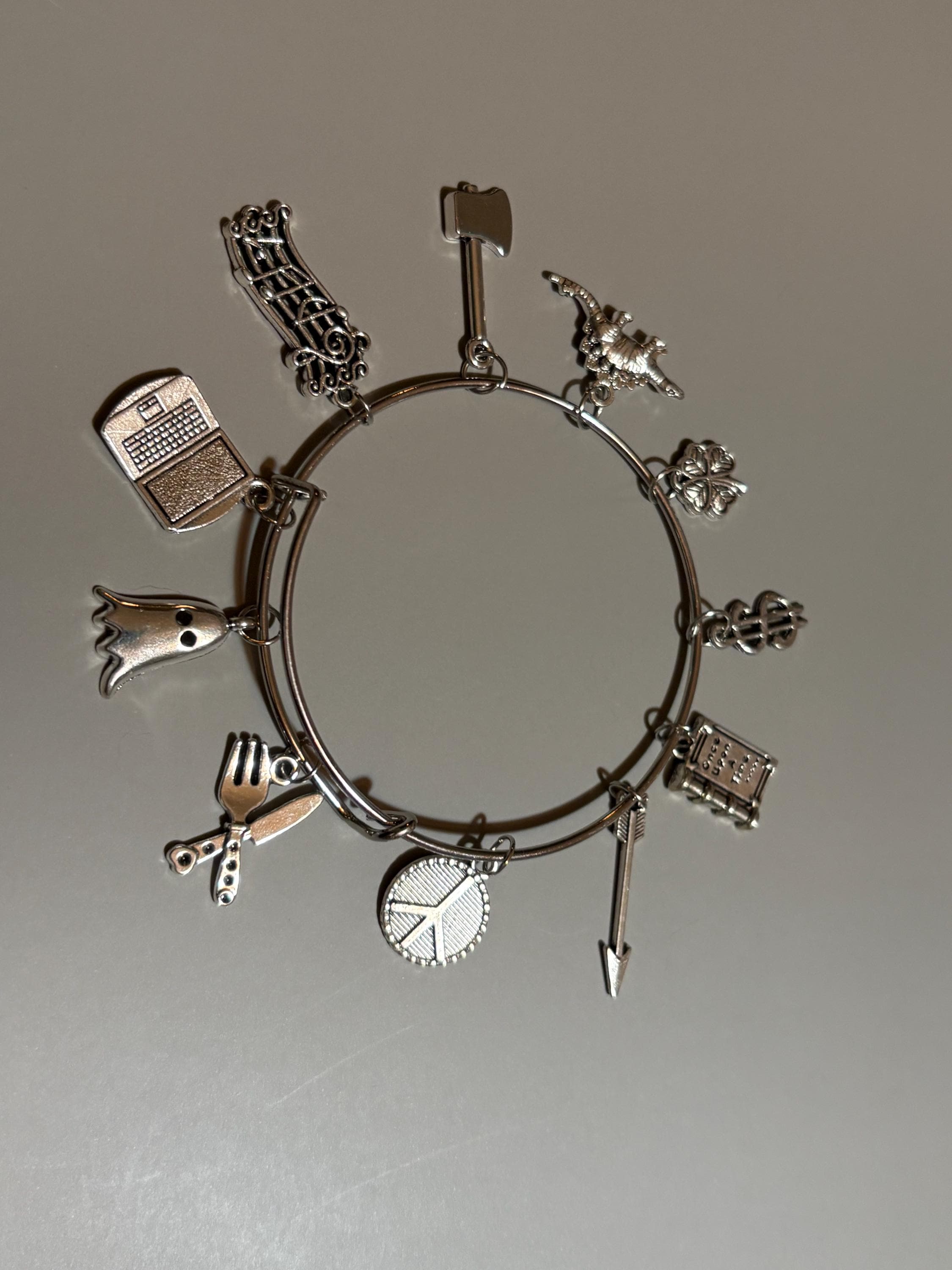 Ghosts themed charm bracelet