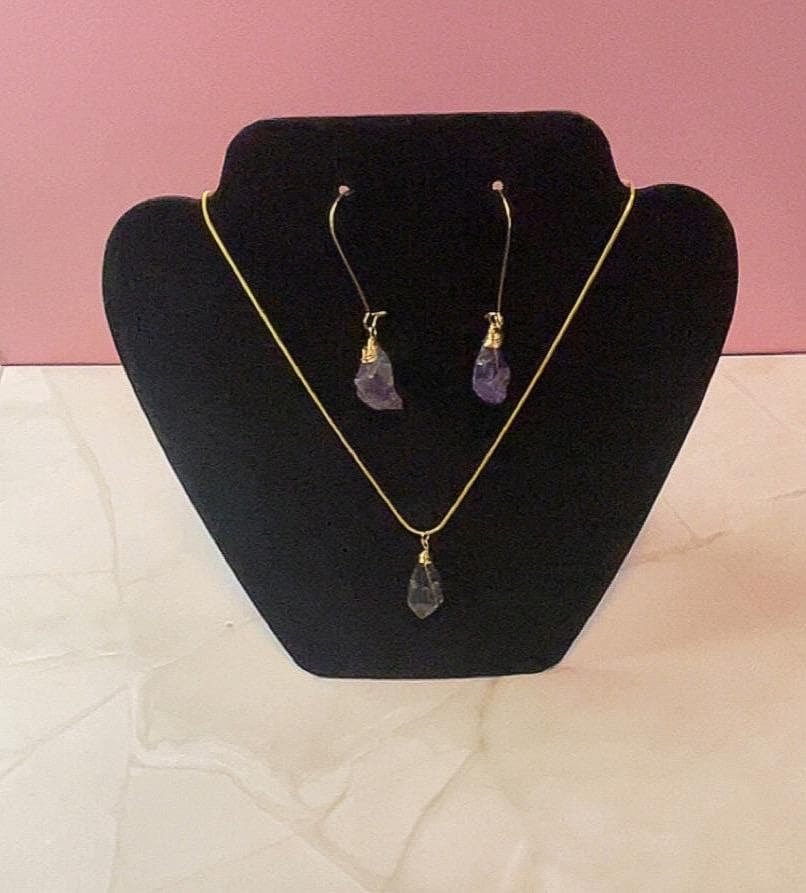 Amethyst Set | Necklace & Earrings