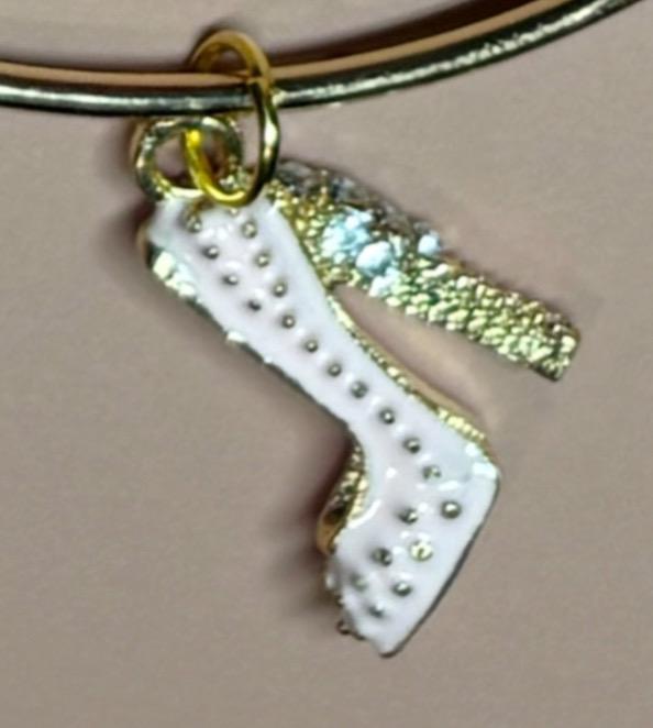 Malt shop romance gold bangle