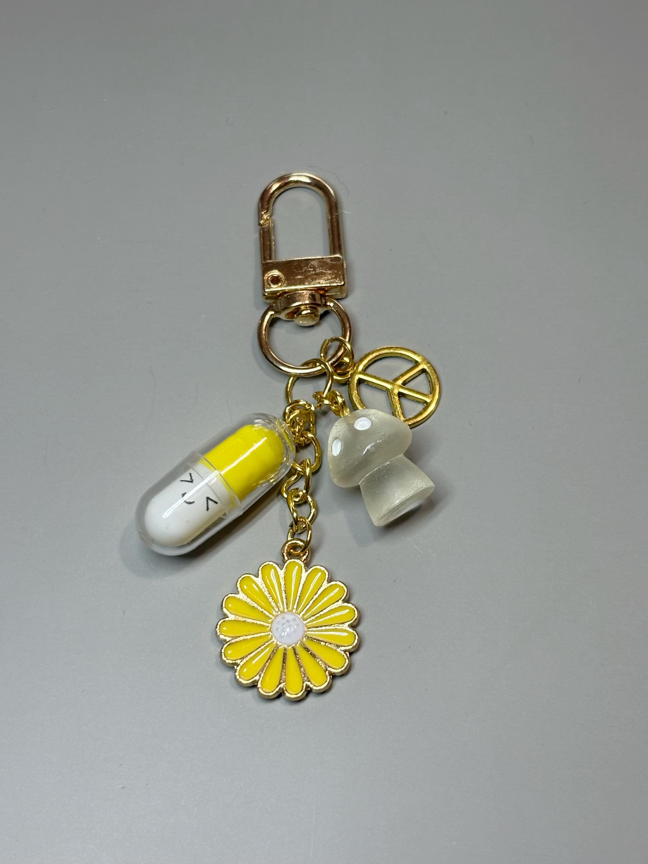 Flower (Ghosts) themed keychain