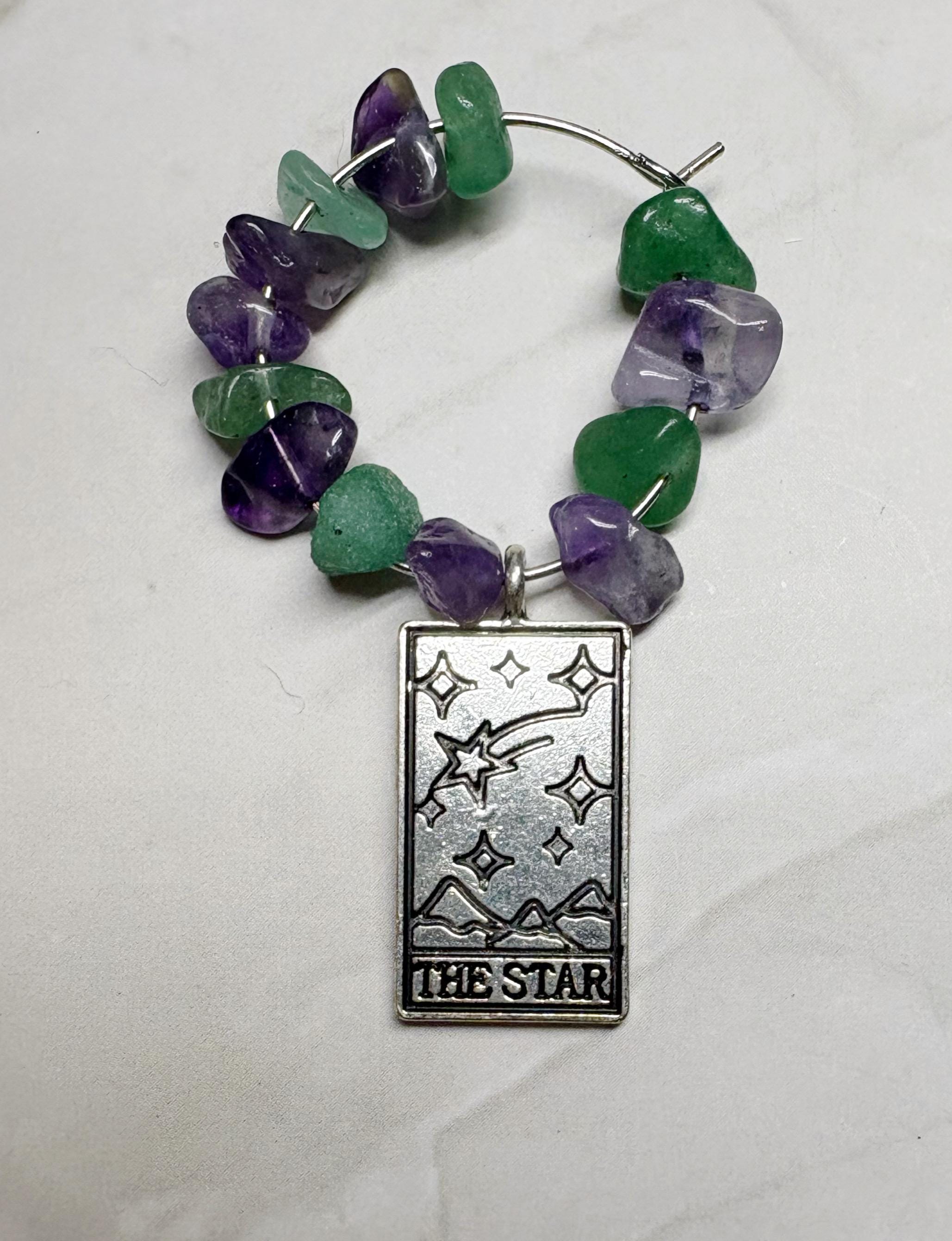 Tarot Wine Glass Charms - 4Pc