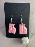 Pink Milk Chocolate Bar Earrings