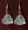 Blue Octopus Earrings