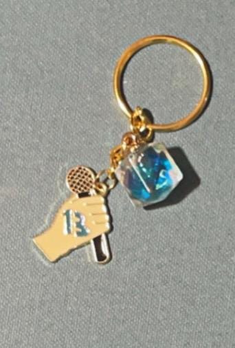 13 Swiftie Hand & Mic Keychain | Blue