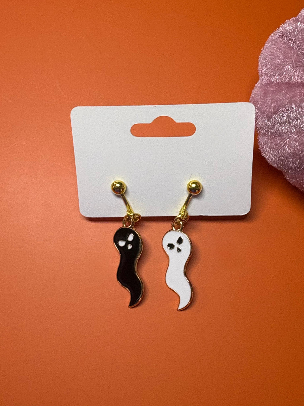 Black & White Ghost Clip Ons