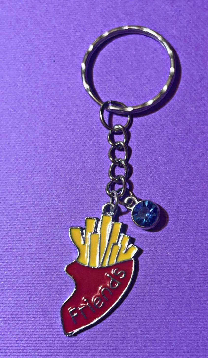 Burger and Fries BFF  Keychains