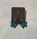 Blue Butterfly Clip Ons