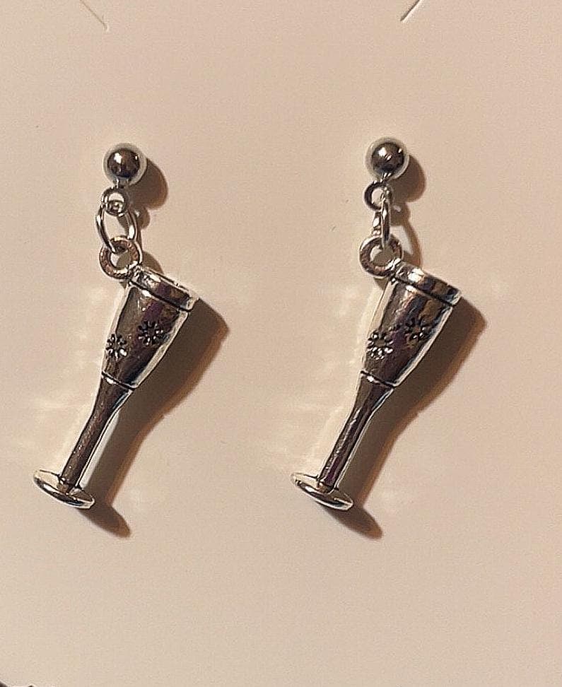 Silver Mimosa Stud Earrings