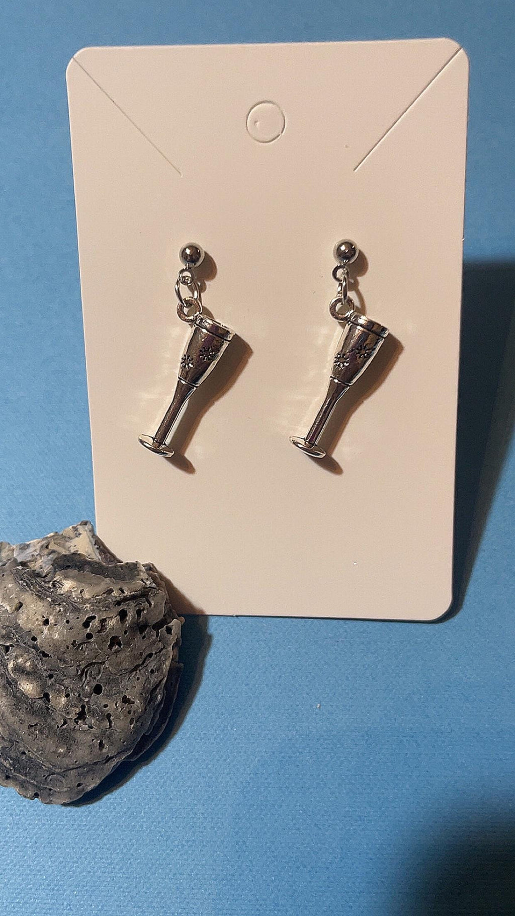 Silver Mimosa Stud Earrings