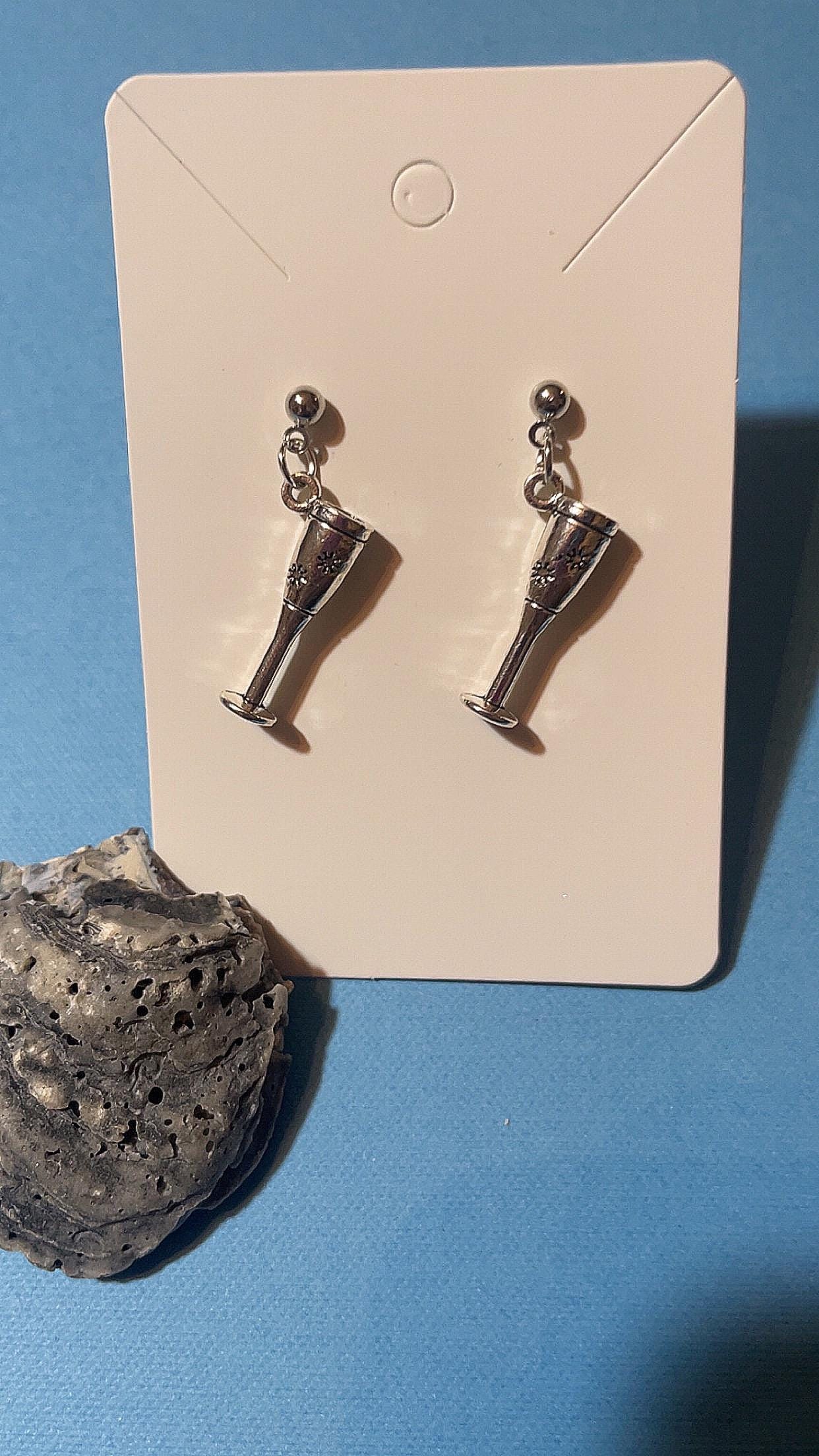 Silver Mimosa Stud Earrings