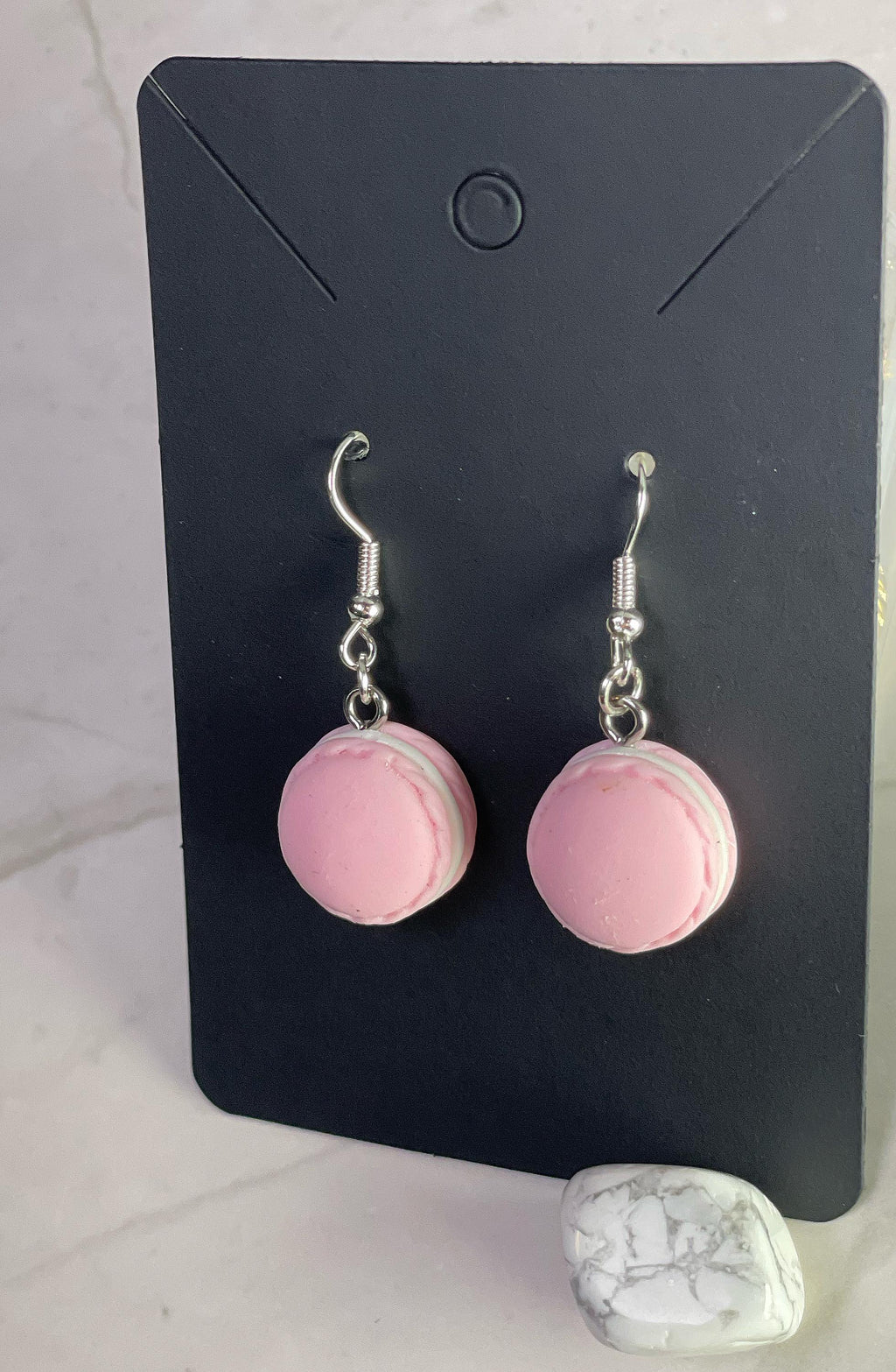 Pink Pastel Macaron Earrings