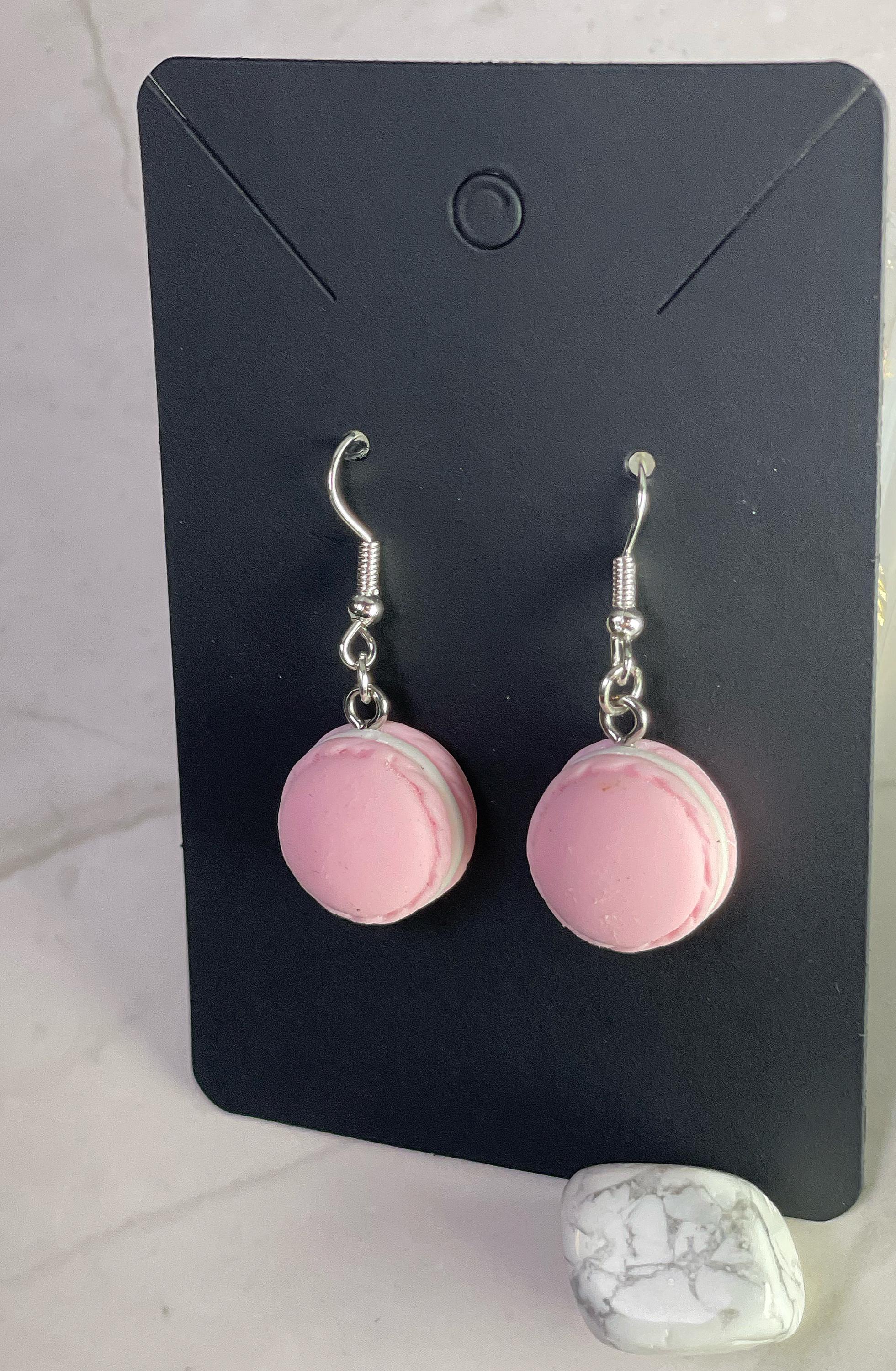 Pink Pastel Macaron Earrings