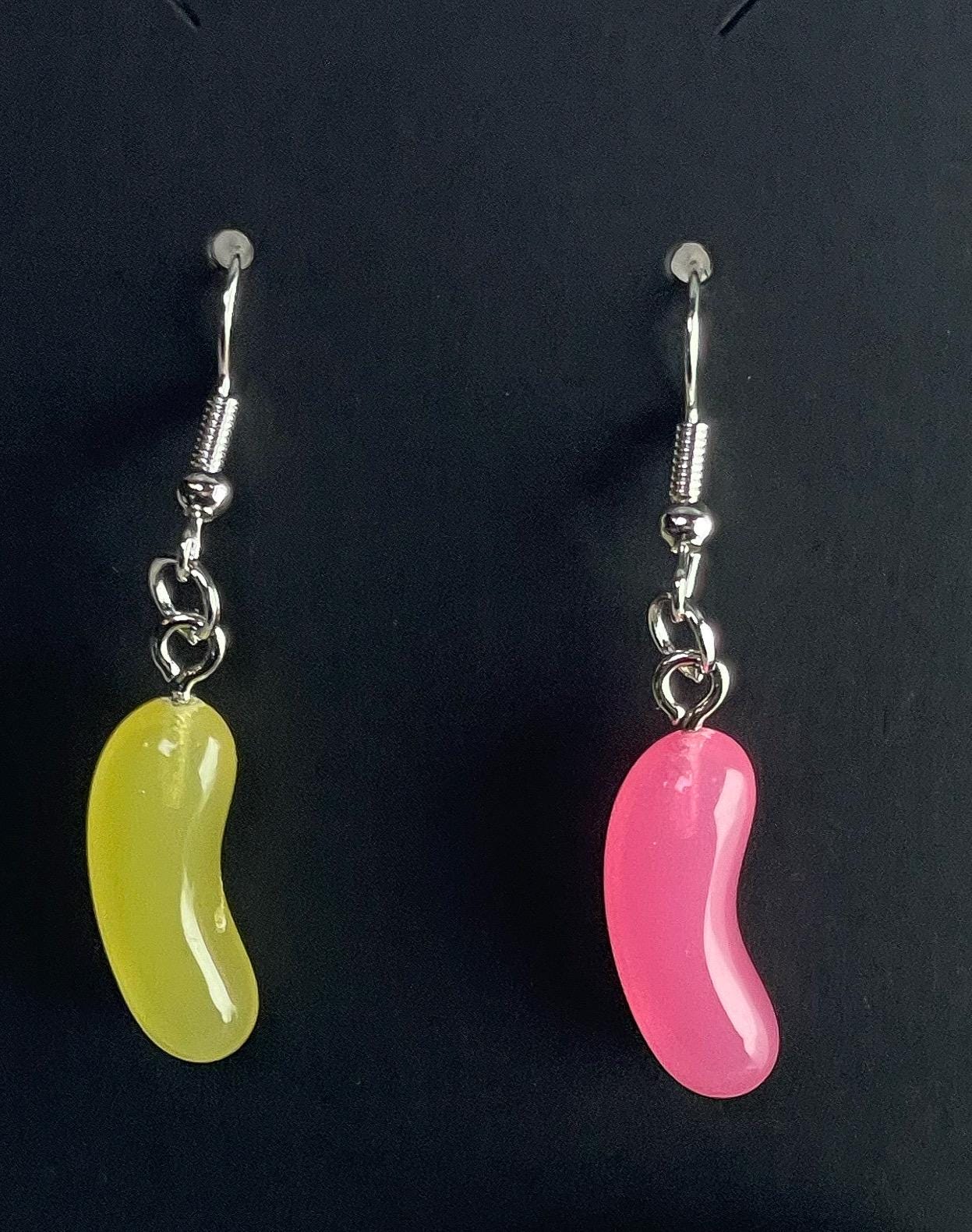 Lemonade Jelly Bean Dangle Earrings