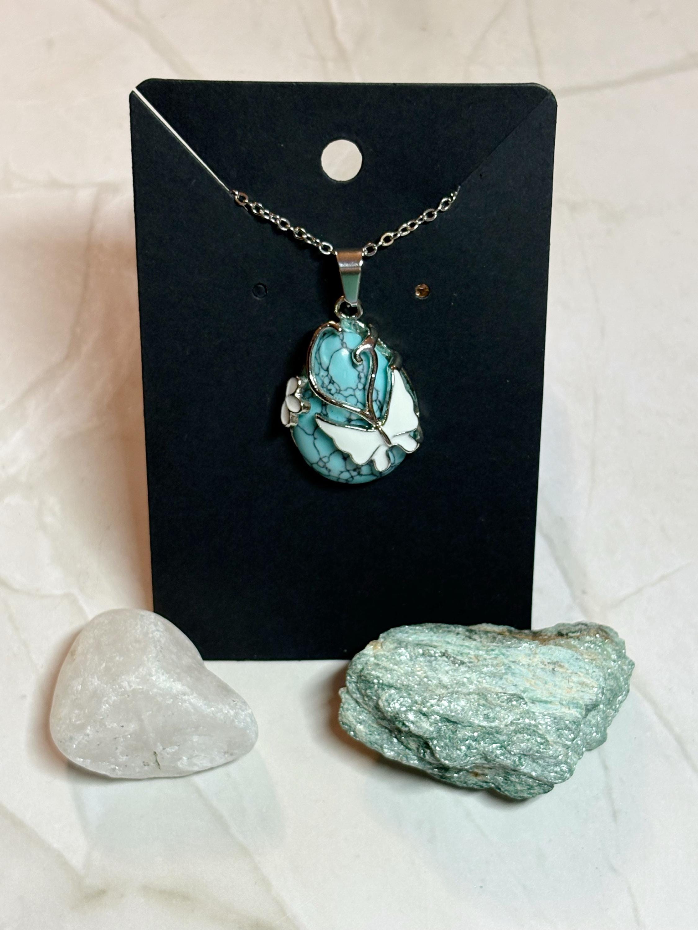 Turquoise Butterfly Necklace