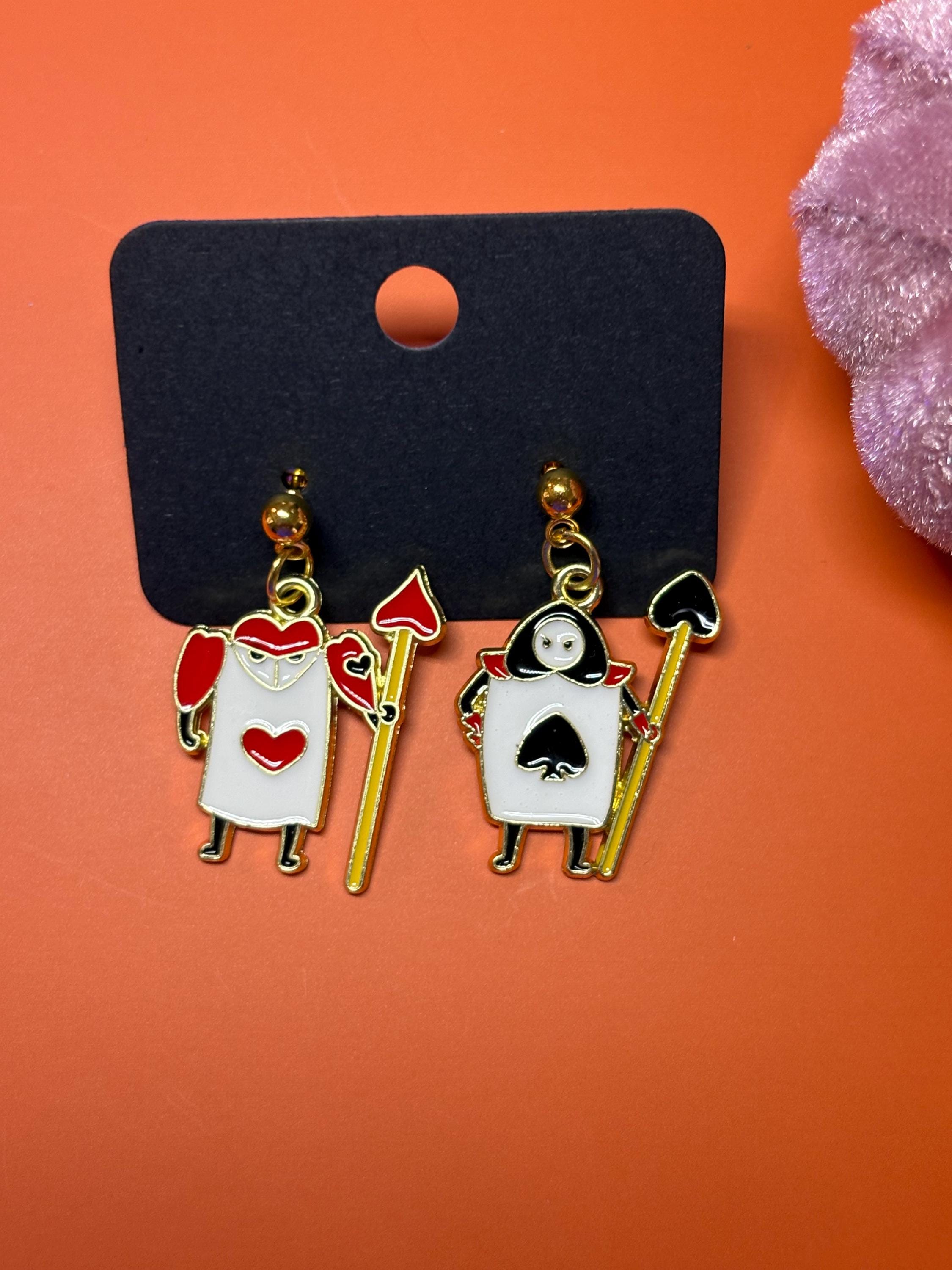 Card Guard Stud Earrings