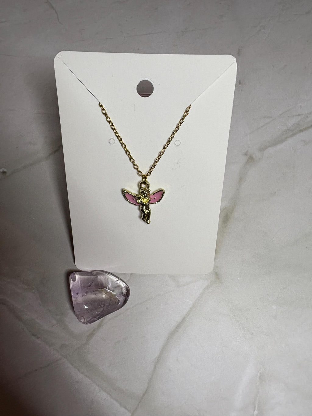 Gold 'Stupid Cupid' Necklace