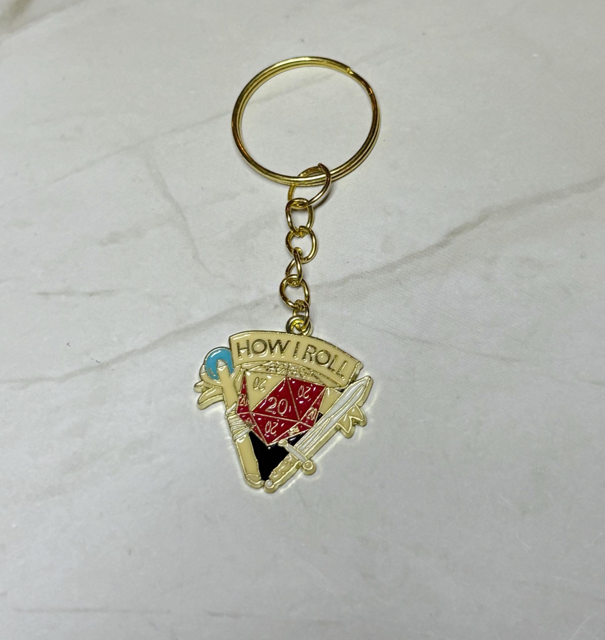 How I Roll | D&D keychain